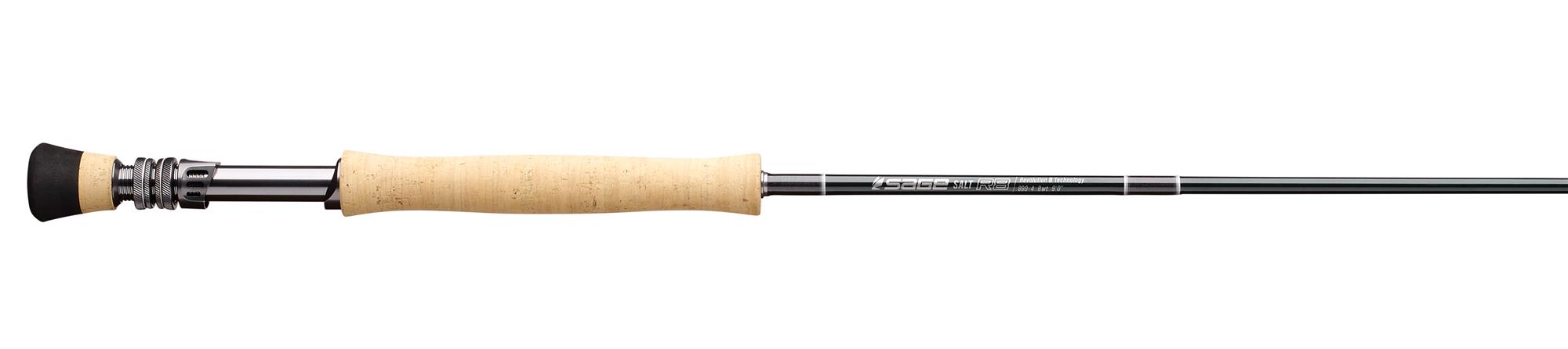The Sage Salt R8, optimized for battling tough saltwater species with its robust build and responsive action.