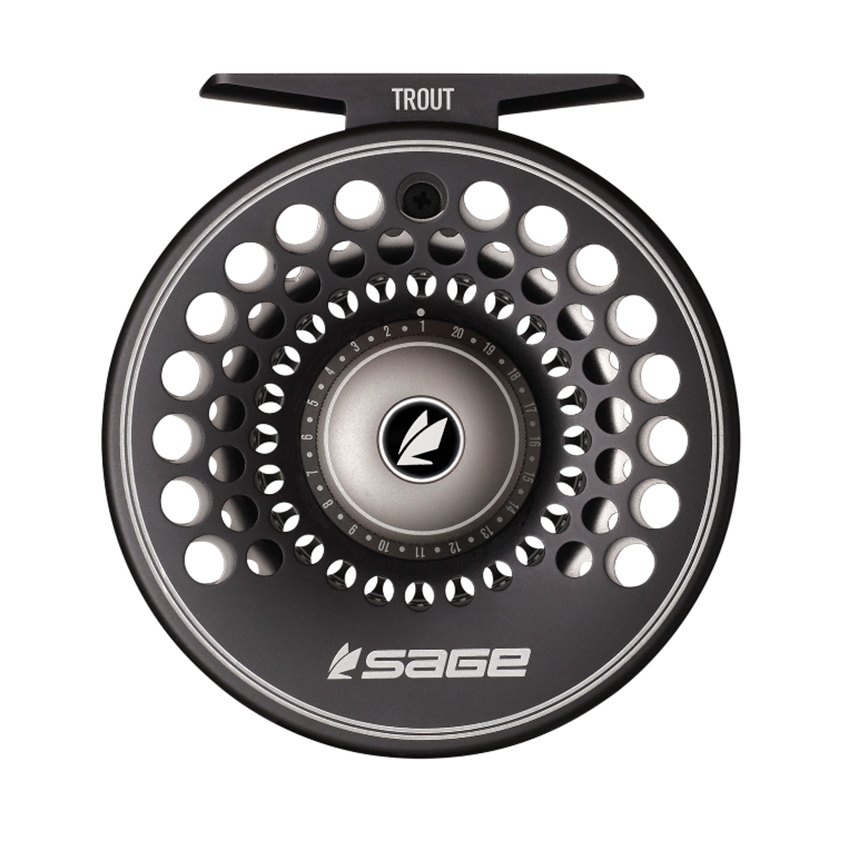 Smooth and strong Sage Trout Fly Reel for fast current fishing