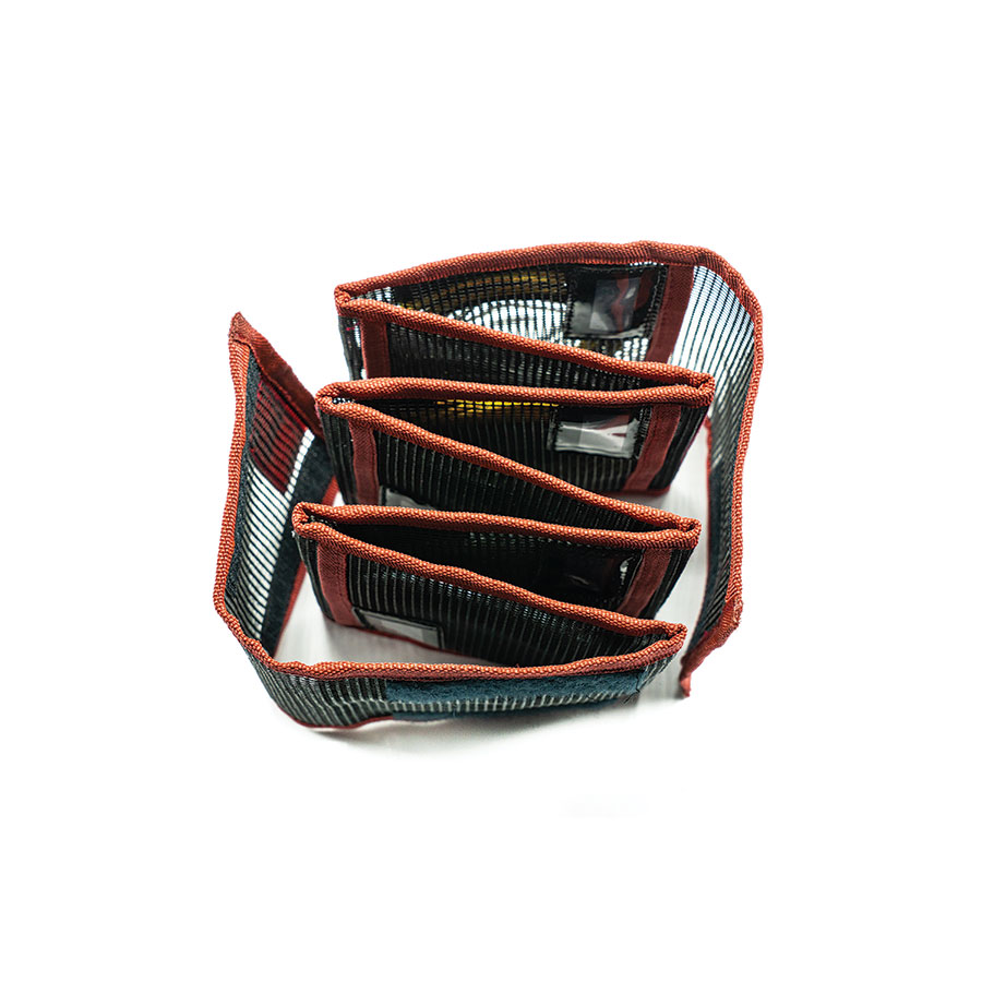 Side view showing accordion style opening of the Scientific Anglers Tip Wallet