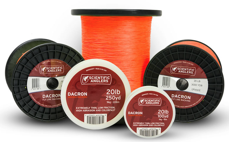 Scientific Anglers 30 lb Dacron backing for unmatched strength in fly fishing reels.