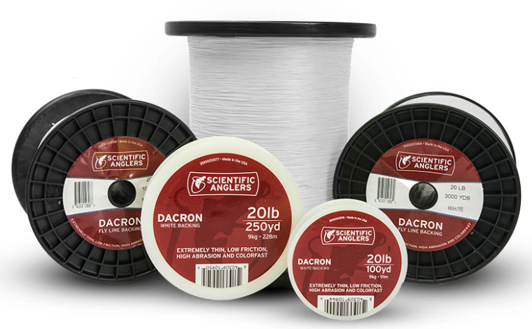 High-capacity Scientific Anglers Dacron backing, 20 lb, for reliable fly fishing.