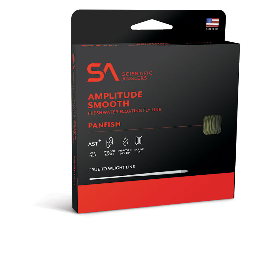 Warmwater fly line for bluegill, crappie, and panfish fishing