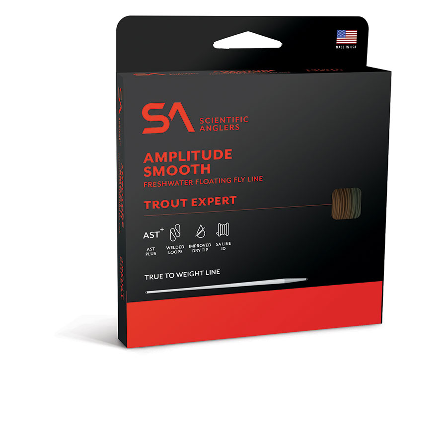 Fly fishing line for delicate, long-distance trout presentations in cold or moderate water