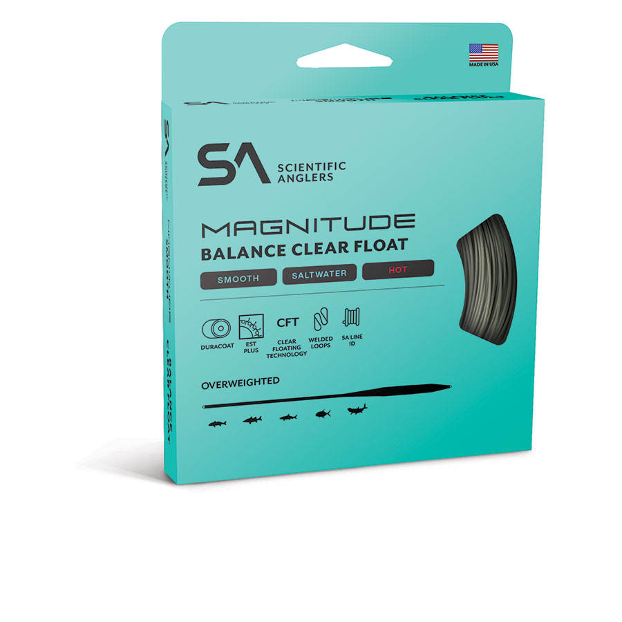 Clear floating fly line designed for bonefish, permit, tarpon, and redfish