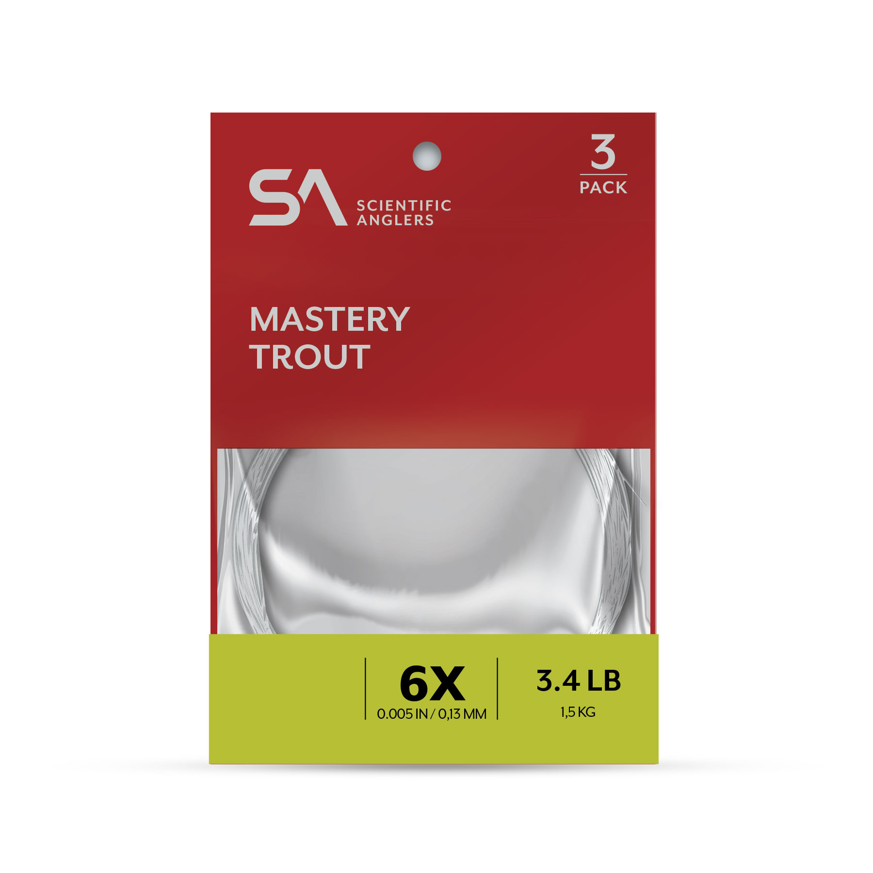 Scientific Anglers Mastery Trout Leader tapered nylon freshwater leader for trout fishing