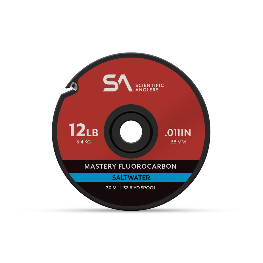 Scientific Anglers Mastery Saltwater Fluorocarbon Tippet spool – strong, abrasion-resistant fly fishing tippet for saltwater spe