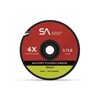 Abrasion-resistant trout fluorocarbon tippet for clear water fly fishing