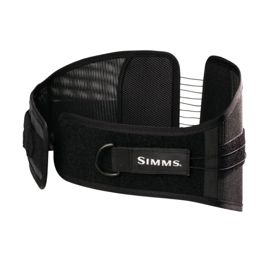 Simms Back Magic Belt provides orthopedic physician designed support for comfortable fly fishing.