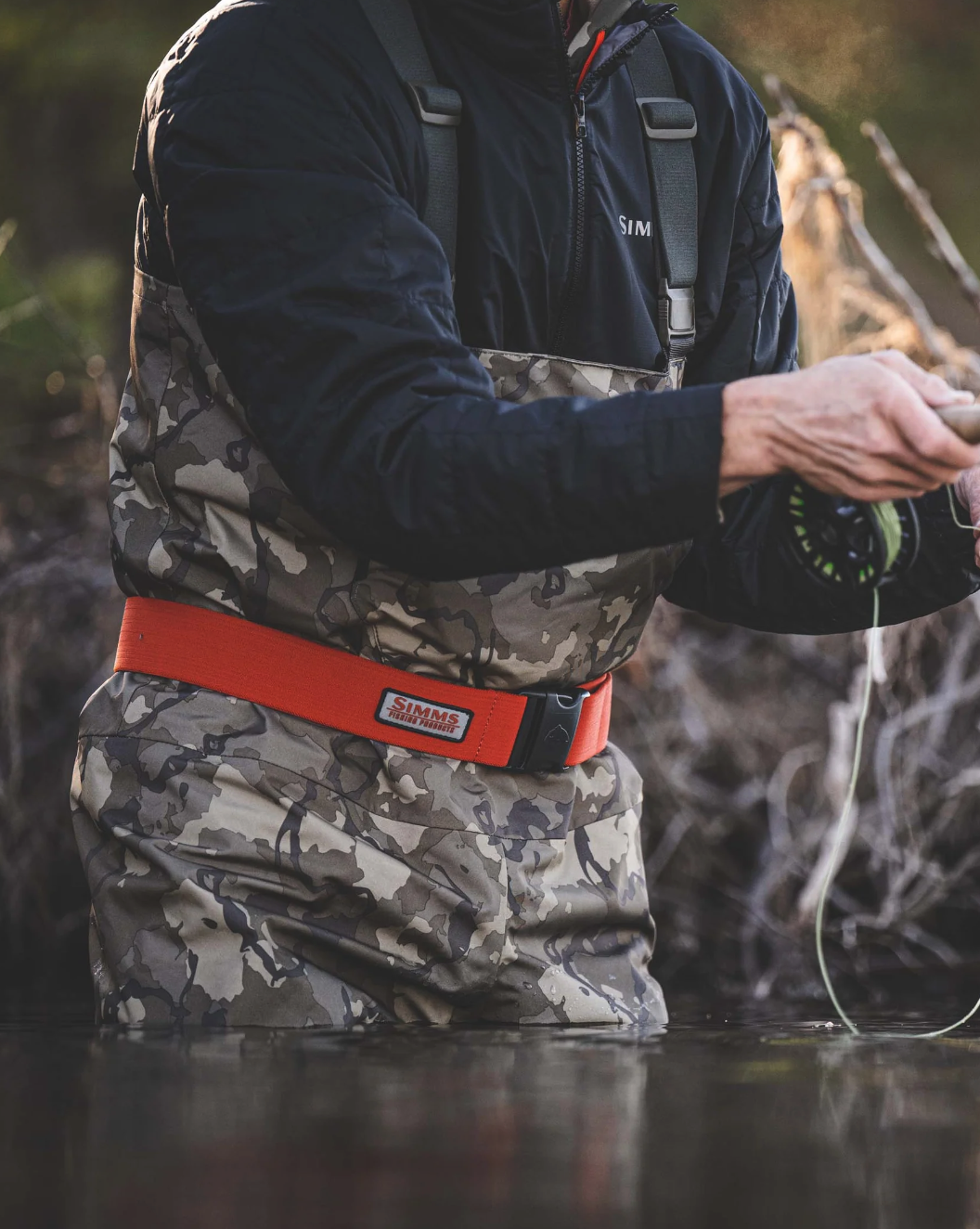 Simms accessory Wading Belt with side release buckle, order in stock.
