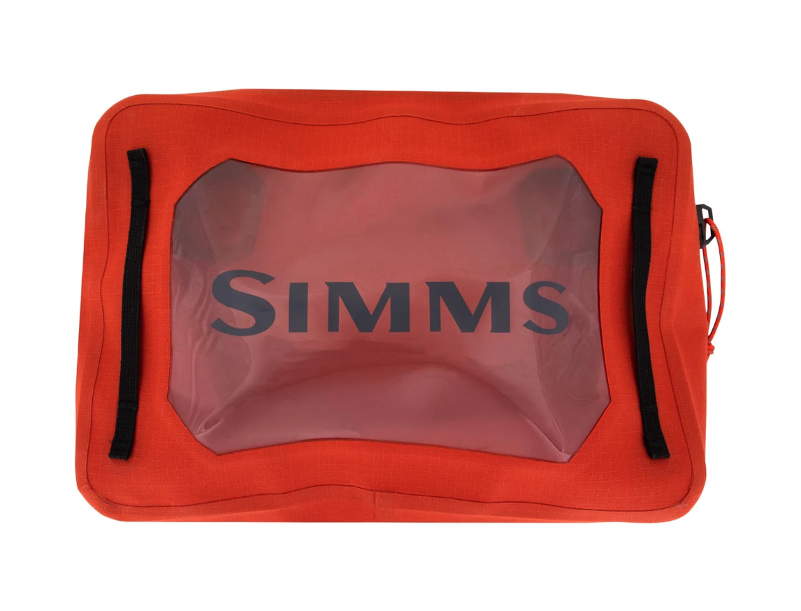 Waterproof Simms Dry Creek Z Gear Pouch 4L, ideal for protecting fishing gear and essentials.