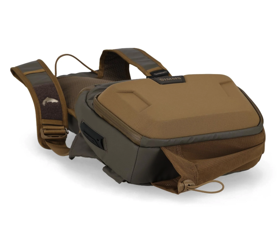 Flat angle view of Simms Headwaters Chest Pack