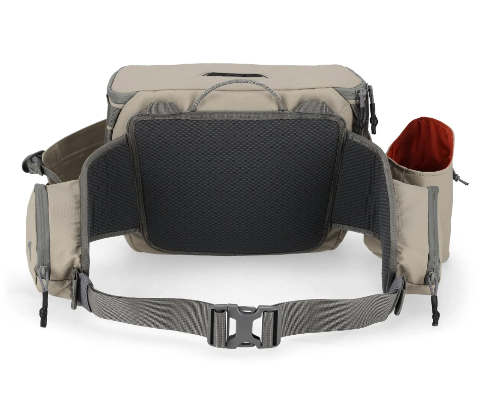 Simms Headwaters Hip Pack belt view dolomite color.