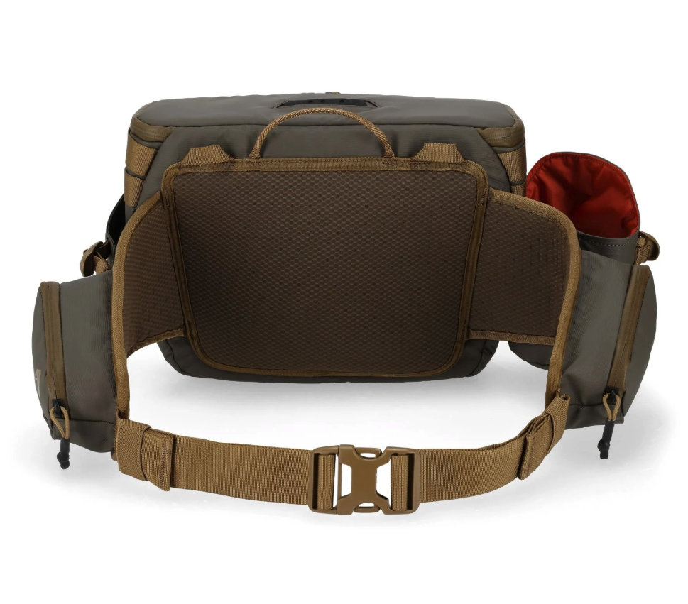 Simms Headwaters Hip Pack belt view hickory color.