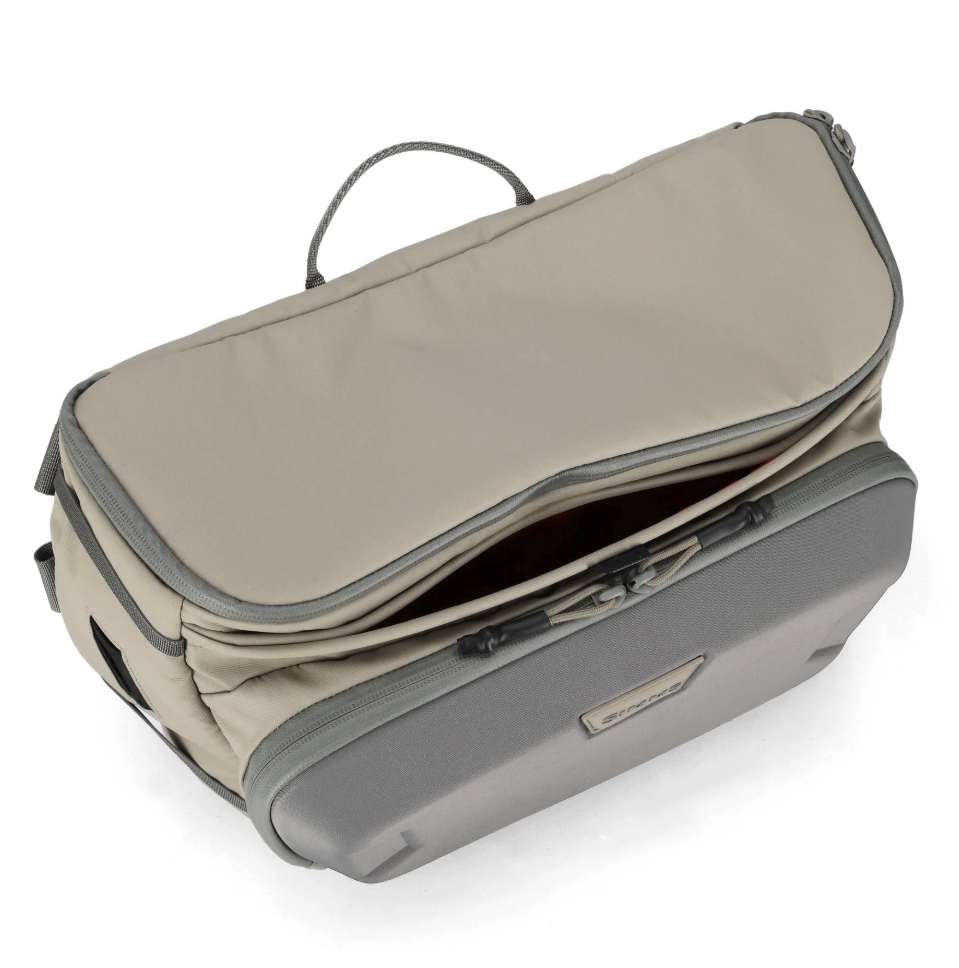 Top view of closed Simms Headwaters Sling Pack Dolomite