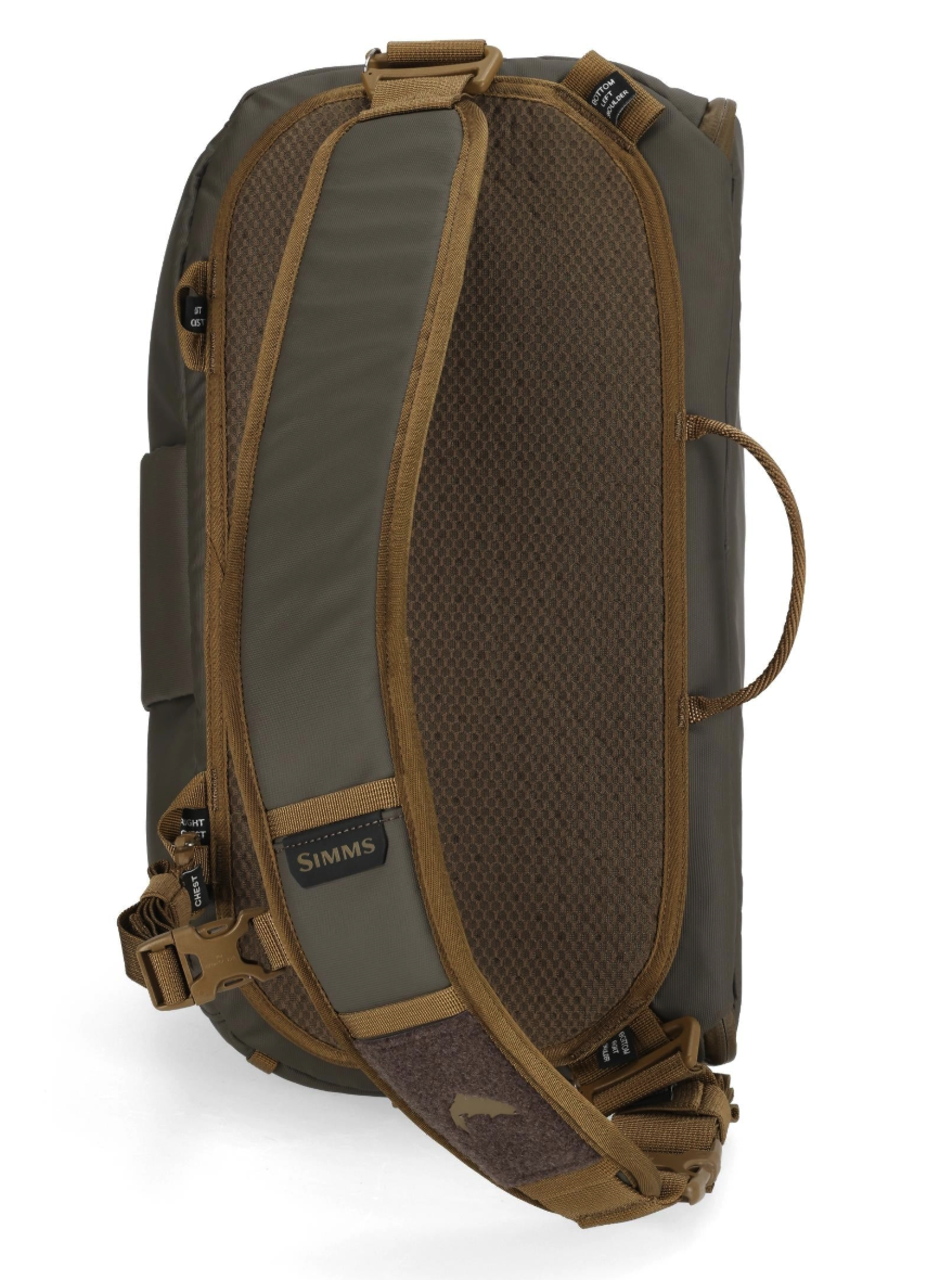 Front of Simms Headwaters Sling Pack hickory color.