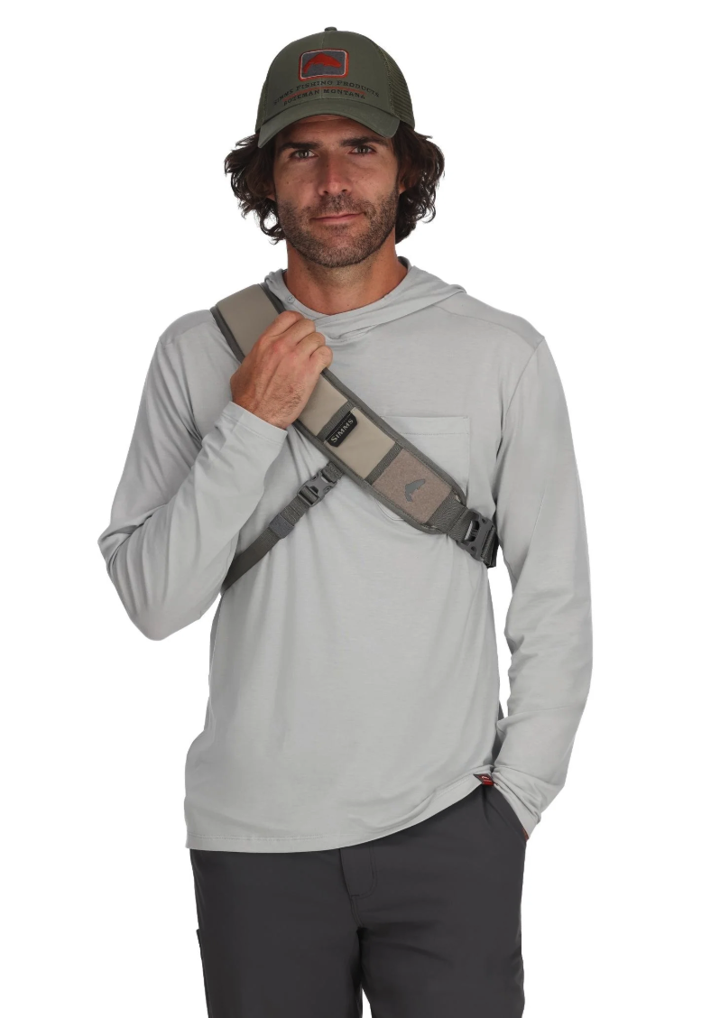 Front view of Simms Headwaters Sling Pack Dolomite color