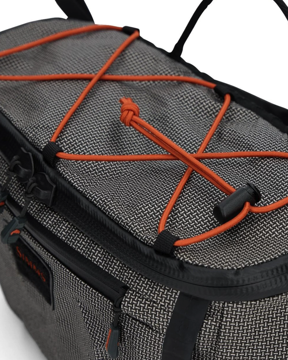 Detailed top view of Simms Scout Hip Pack