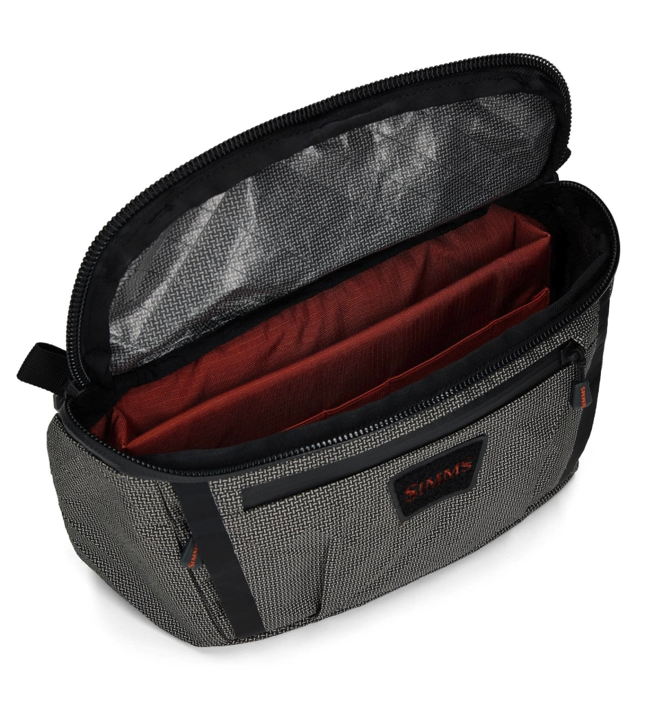 Top open on Simms Scout Hip Pack