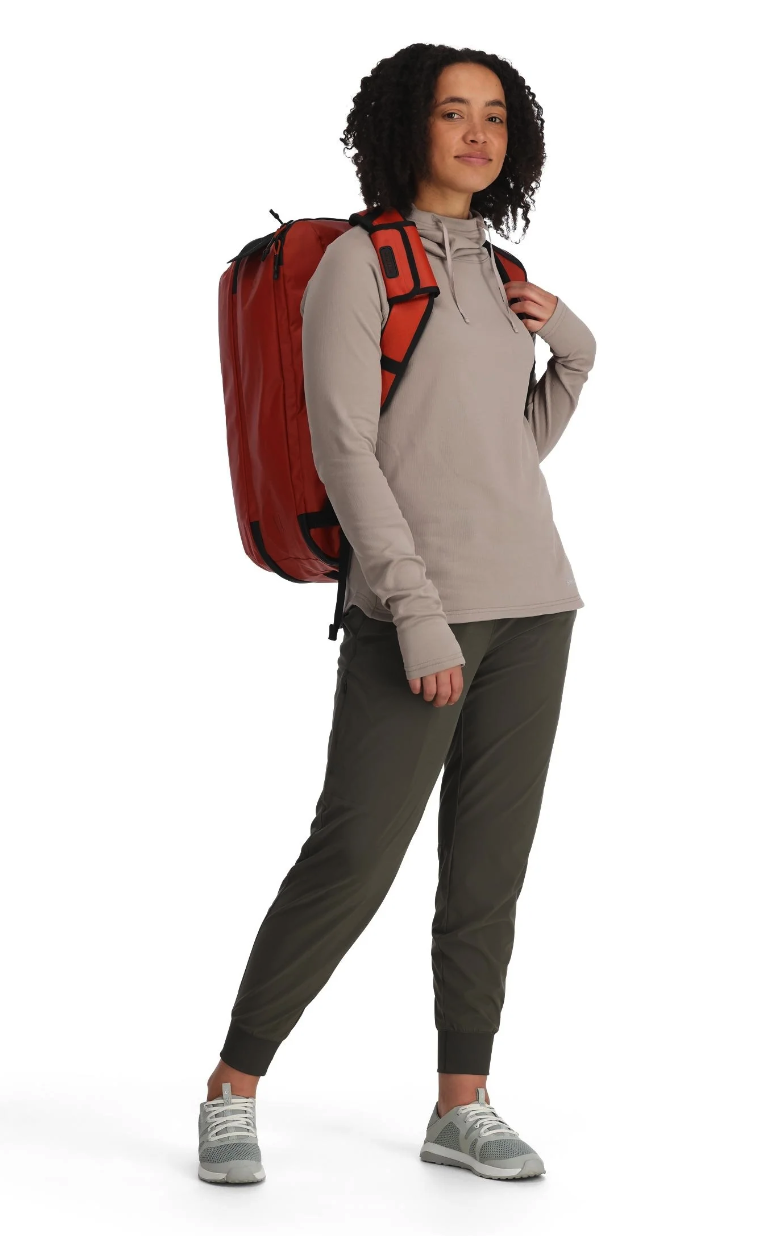 Simms Tailwind 50L Duffel Bag designed for ease of access and convenience