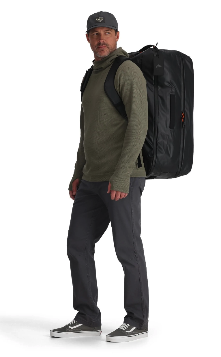 Simms Tailwind 80L Duffel Bag with waterproof and abrasion-resistant material