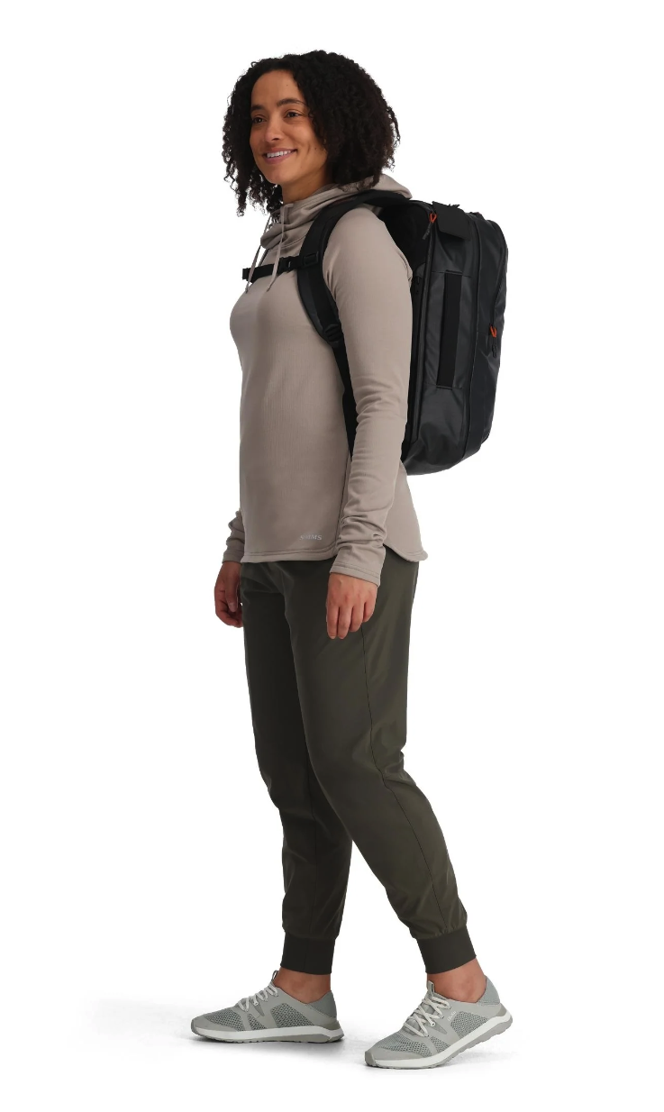 Simms Tailwind Backpack with easy-to-clean fabric for convenience