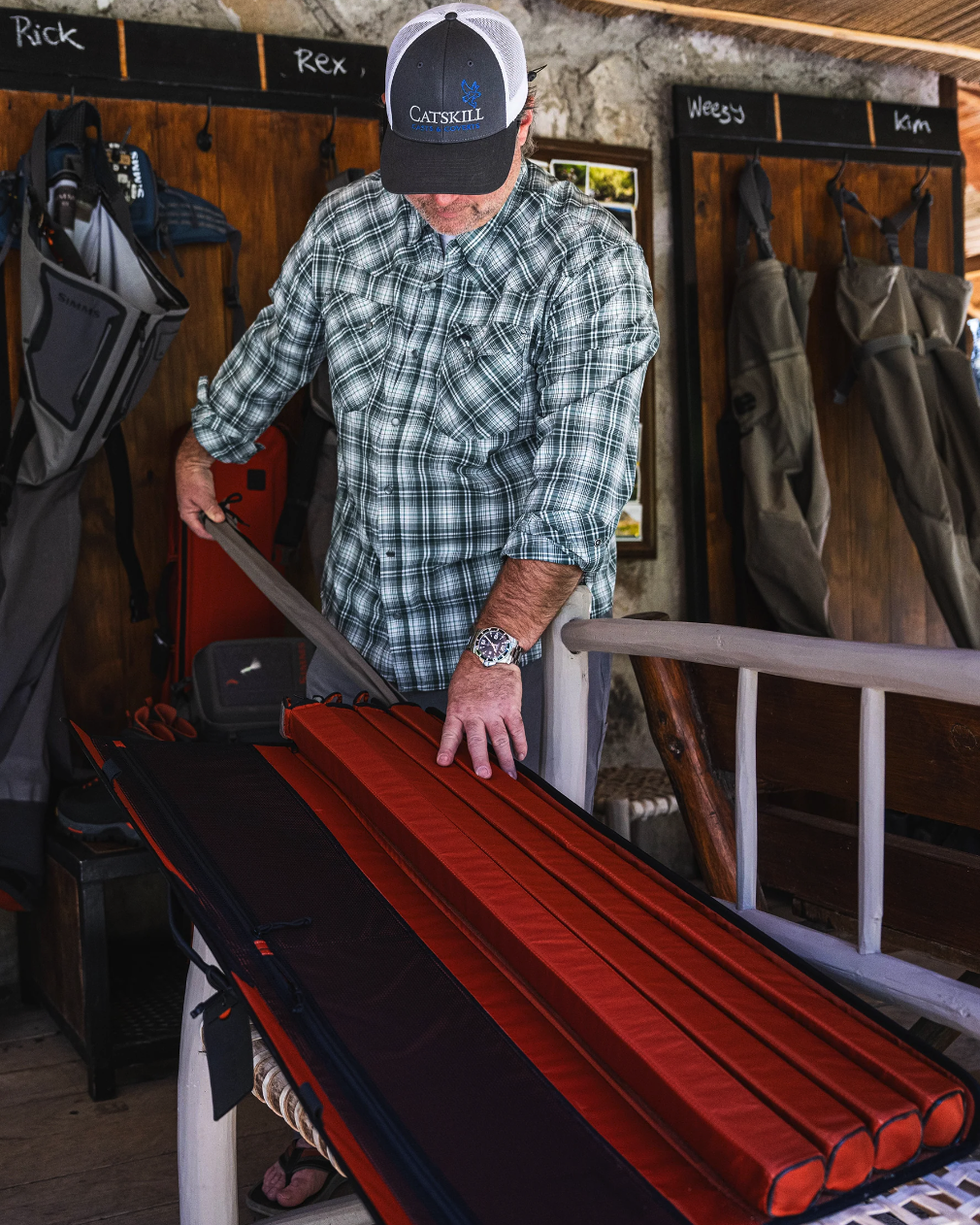 High-quality Simms Riverkit Rod Roll featuring waterproof and rugged design