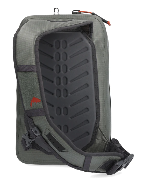 Simms Dry Creek Z Sling Pack, submersible fishing pack with easy-access design.