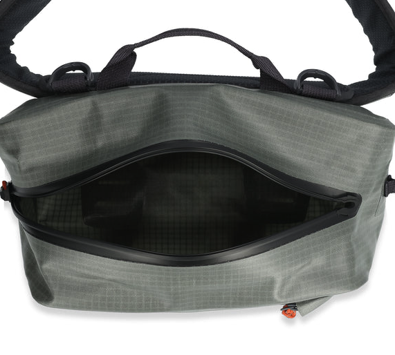 Dry Creek Z Hip Pack by Simms, submersible bag for secure outdoor gear storage.