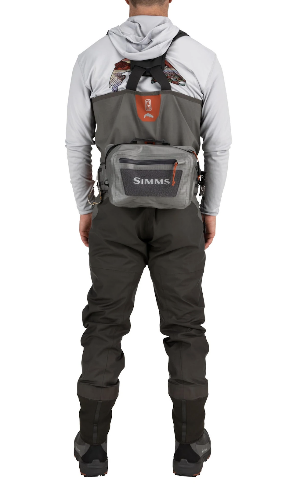 Simms Dry Creek Z Hip Pack, submersible hip bag for fishing gear.