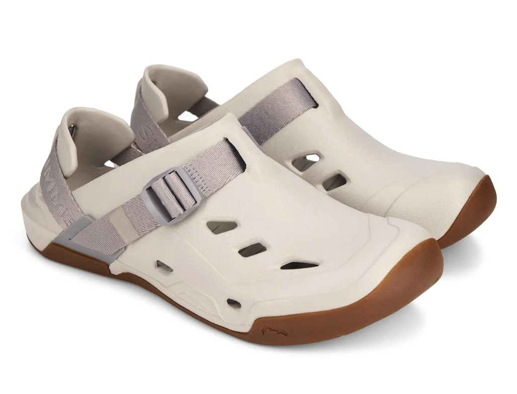 Angled pair of Simms Drifter Shoe Lunar Gray color