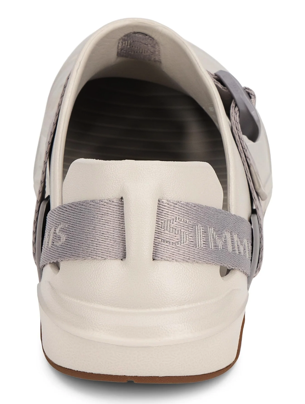 Back of Simms Drifter Shoe Lunar Gray color