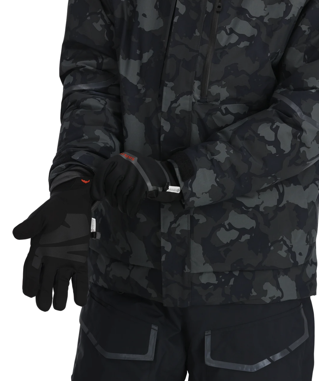Simms Windstopper Flex Gloves perfect for harsh weather fishing conditions.