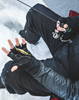 Simms Windstopper Half-Finger Gloves for sale online provide warmth when fishing in cold weather.