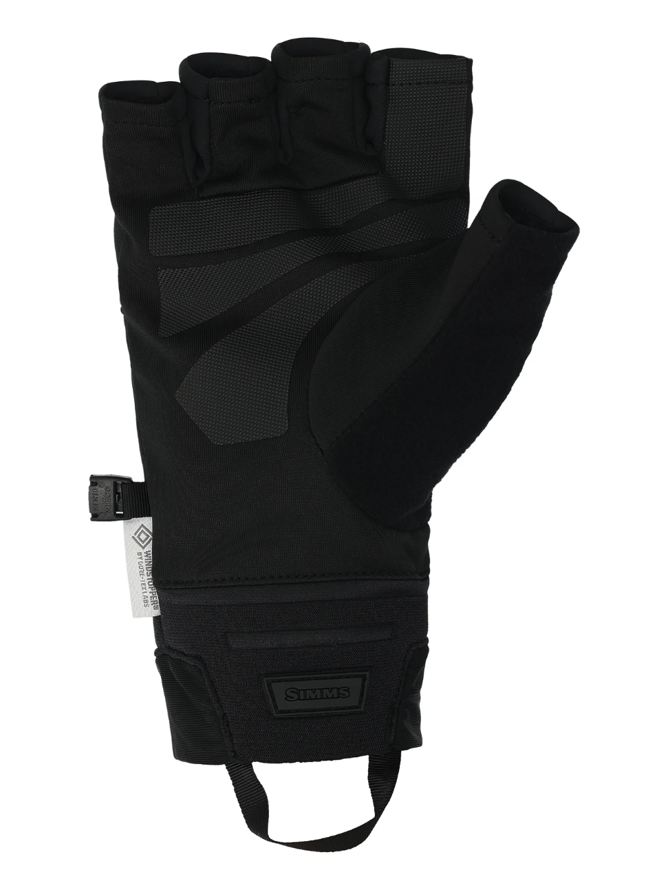 Palm of Simms Windstopper Half-Finger Fishing Glove