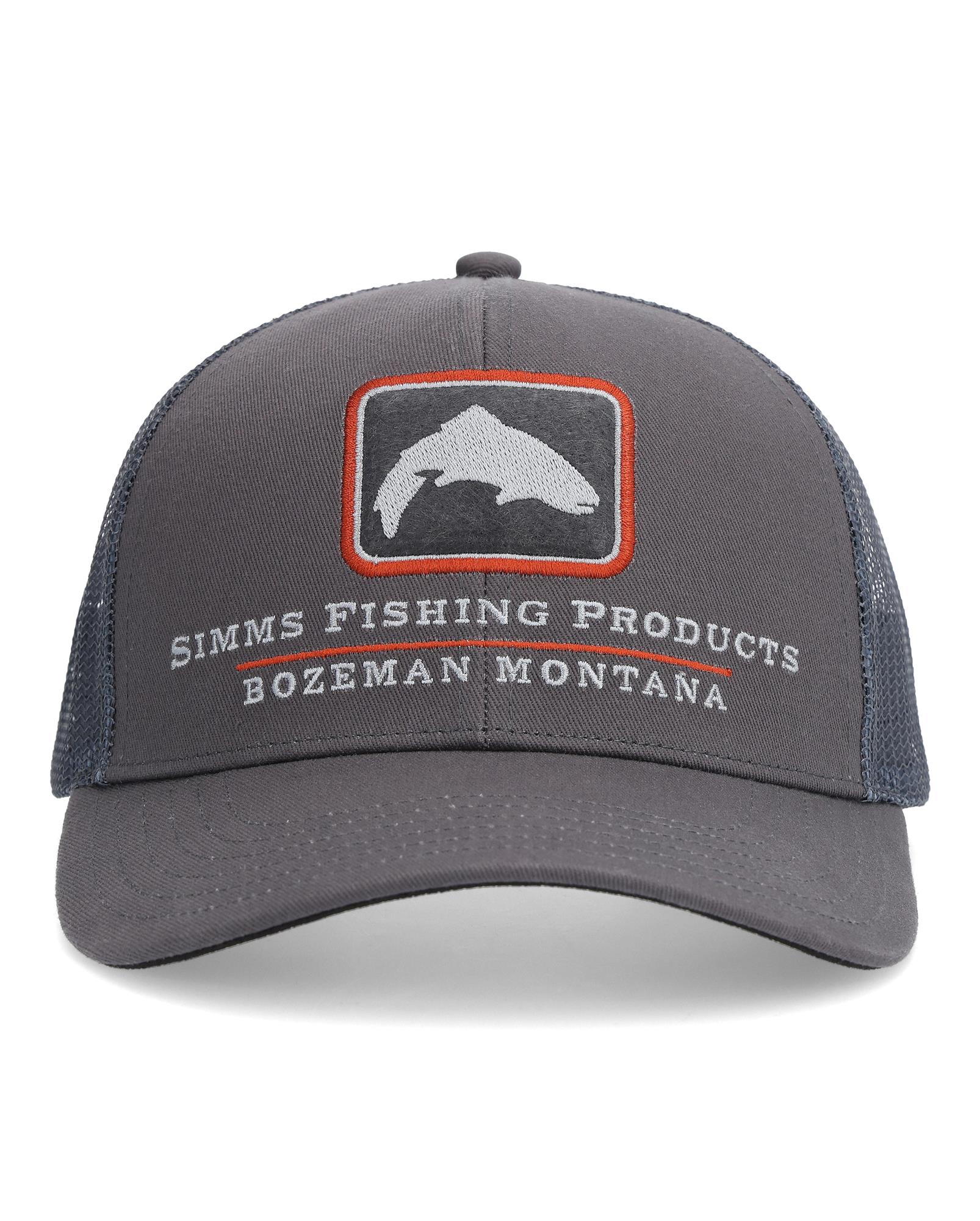 Iconic species logo on the front, breathable mesh in the back – Simms trucker hat available.