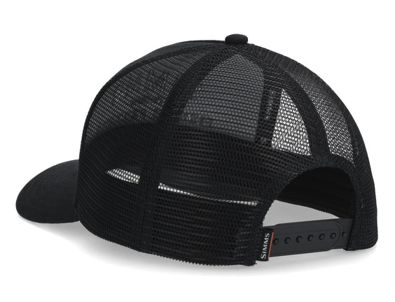 Classic Simms outdoor trucker hat with breathable polyester mesh back – available now.