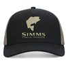 Simms Double Haul Trucker Hat Stone Black color