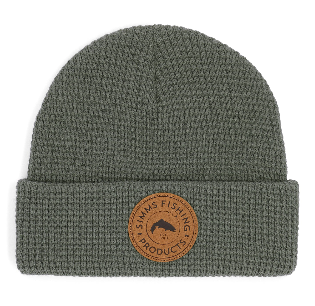 Simms Everyday Waffle Knit Beanie Loden color