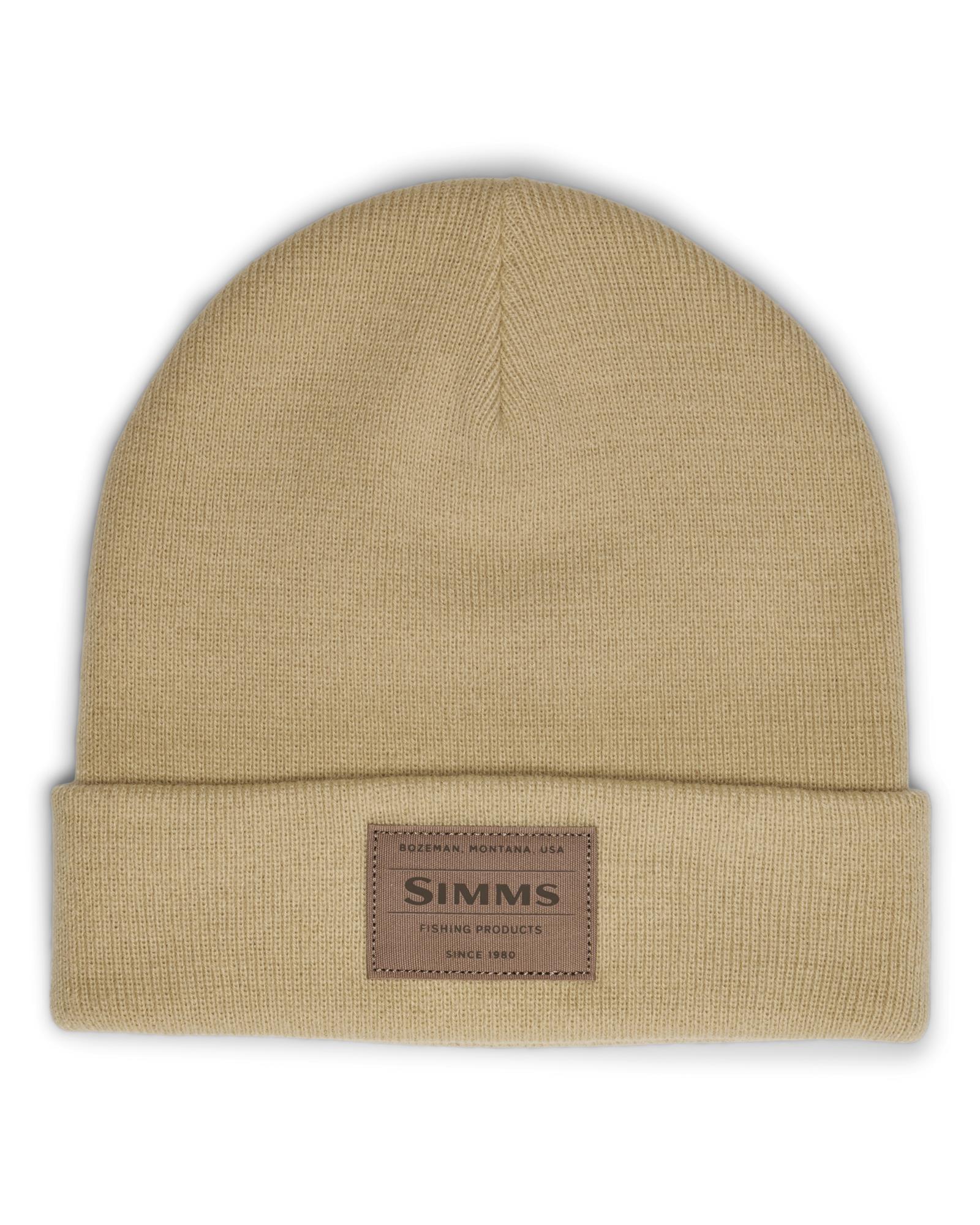 Simms Everyday Watchcap Burnished Clay warm outdoor fishing beanie with Simms logo patch and soft acrylic knit