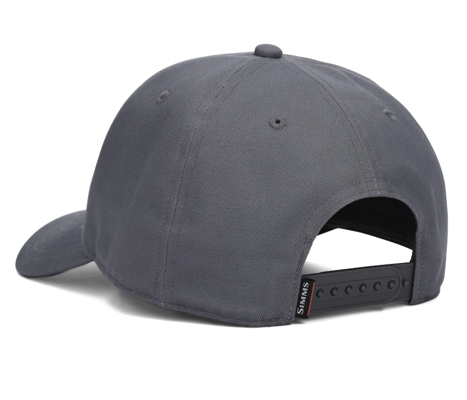 Simms Single Haul Cap Gunmetal Trout color back view