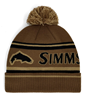 Simms Tip-Up Pom Beanie Jasper color