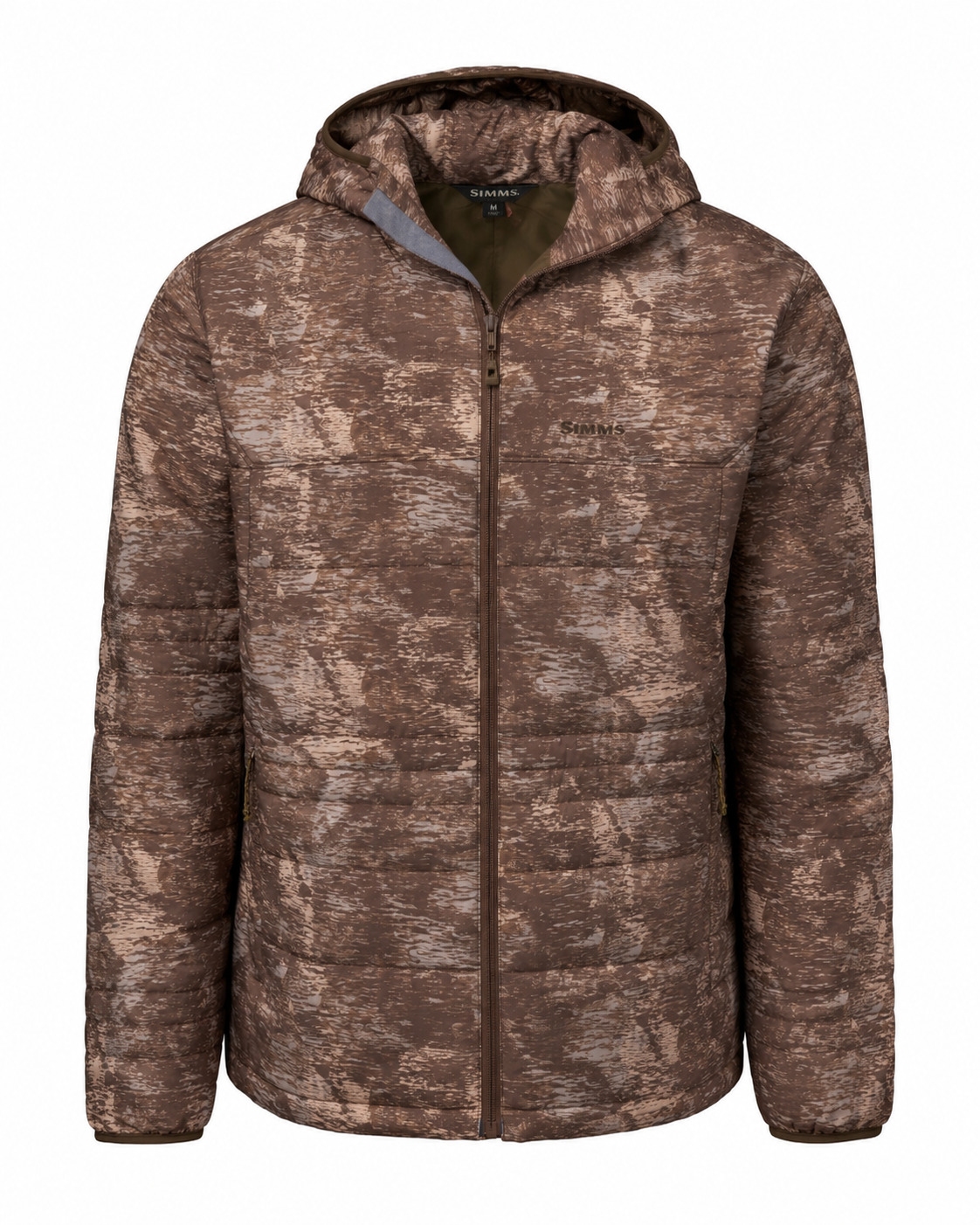 Simms Fall Run Insulated Hoody in Windy Jasper camo for fishing and outdoor cold weather use