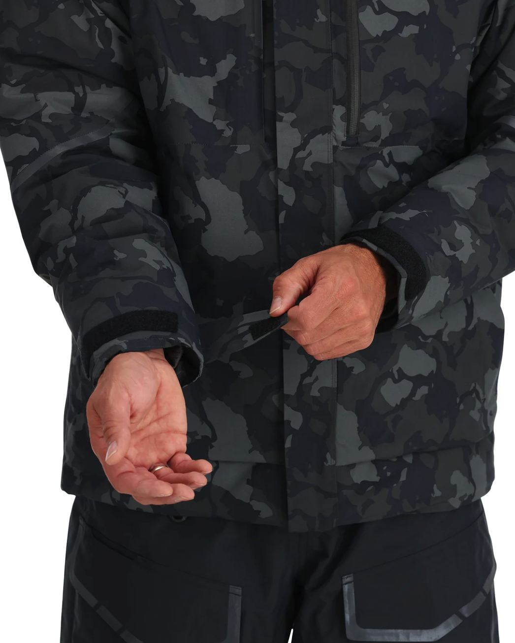 Simms Challenger Insulated Jacket with modern design for ultimate angling performance.