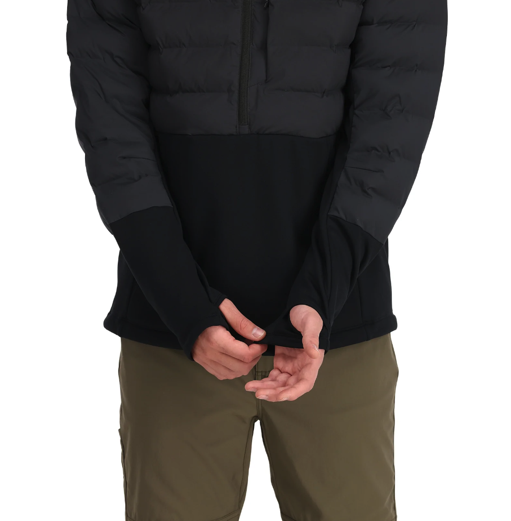 Simms ExStream Pull Over Insulated Hoody Black For Sale Online Model Cuff