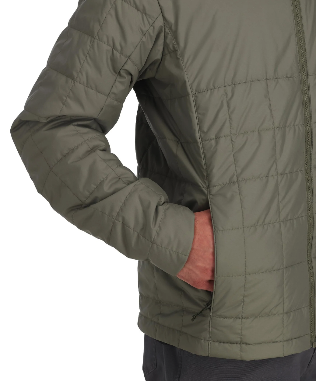 Lightweight and packable Simms Fall Run Hoody for all-day comfort.