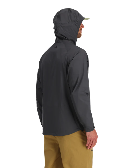 Simms Waypoint Jacket with a waterproof center front zipper.