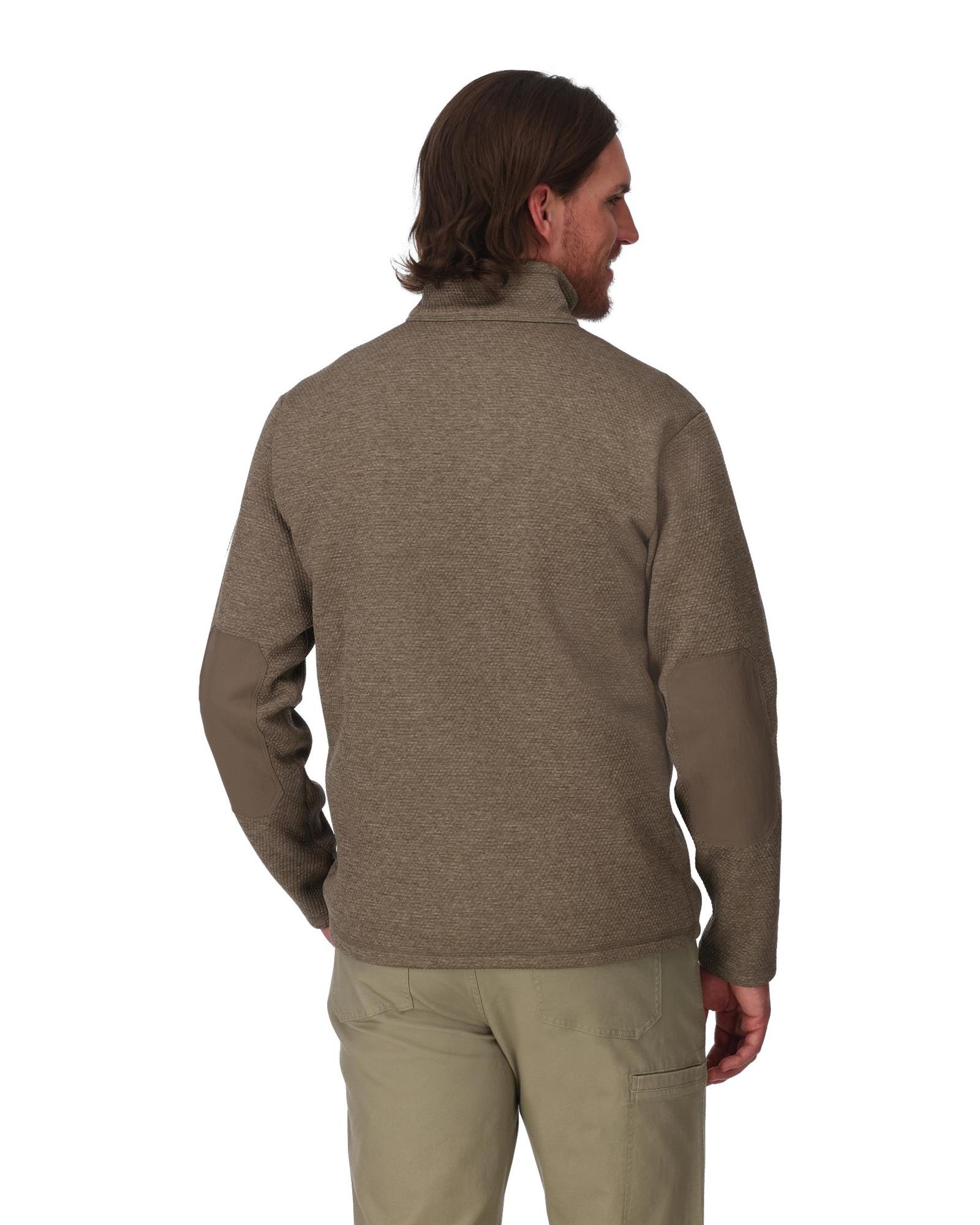 Warm fleece sweater with elbow overlays by Simms