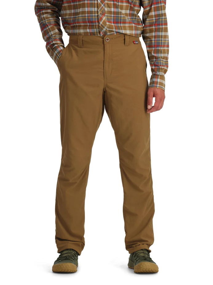 Front view of model wearing Simms Bugstopper Superlight Pant