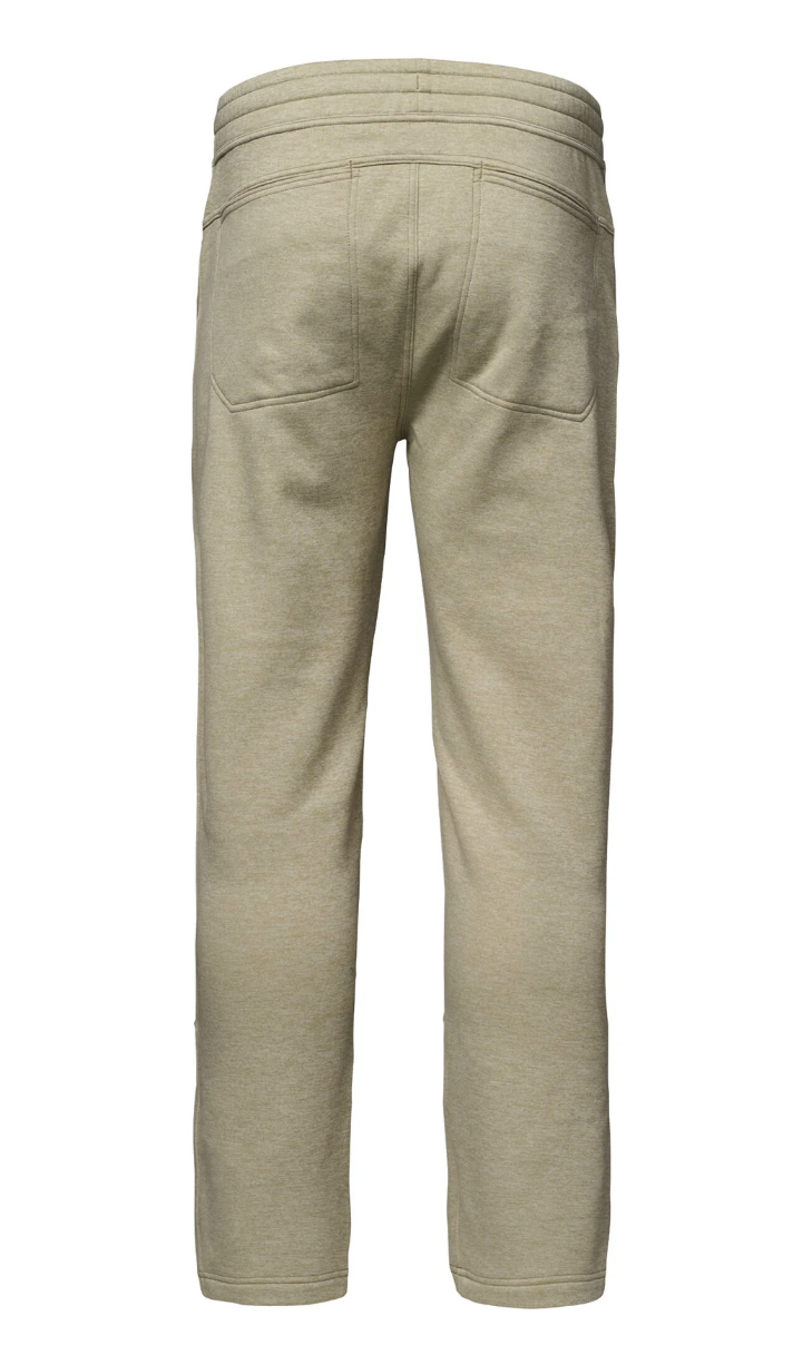 Back of Simms Challenger Sweatpants Stone Heather color