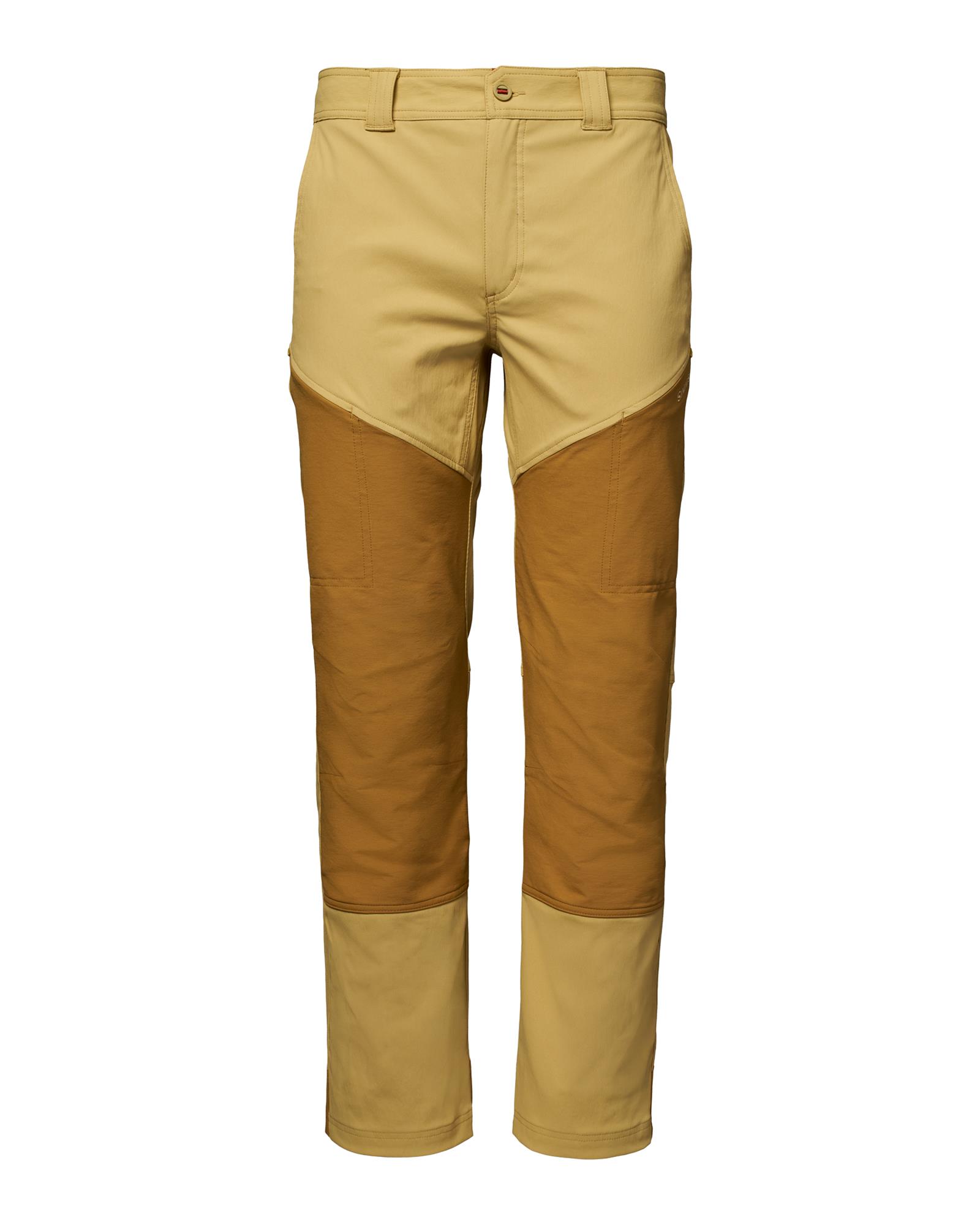 Durable men’s fly fishing pants with water-resistant overlays for river access, hiking, and camp wear
